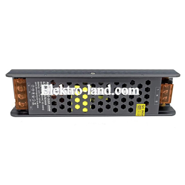 Блок питания 200W AVT-200-12V-16.7A мини (150Вт 12В 16.7А) компактный для светодиодной LED ленты, модулей, линеек